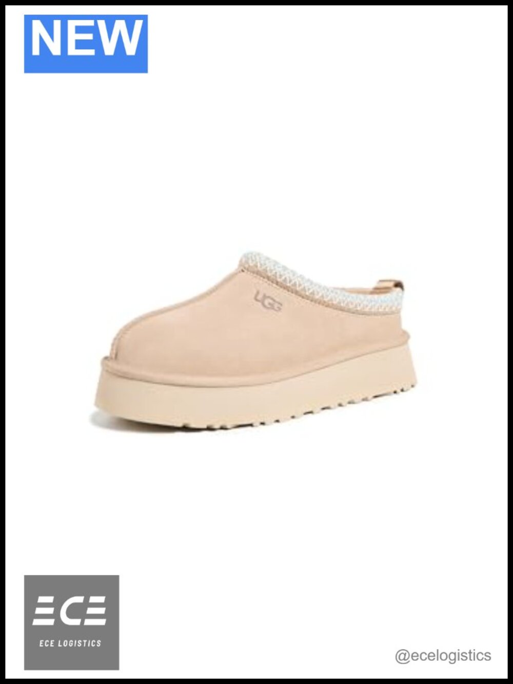 Suede Platform Slipper with Sheepskin Lining and Recycled Polyester Binding